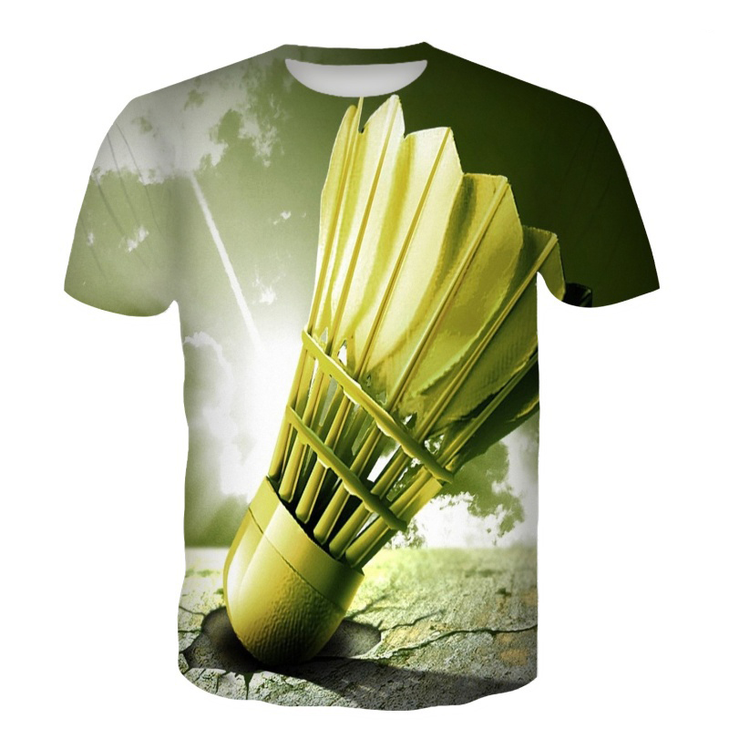 Badminton Lovers - Badminton T-Shirts Shuttlecock 3D Print Streetwear