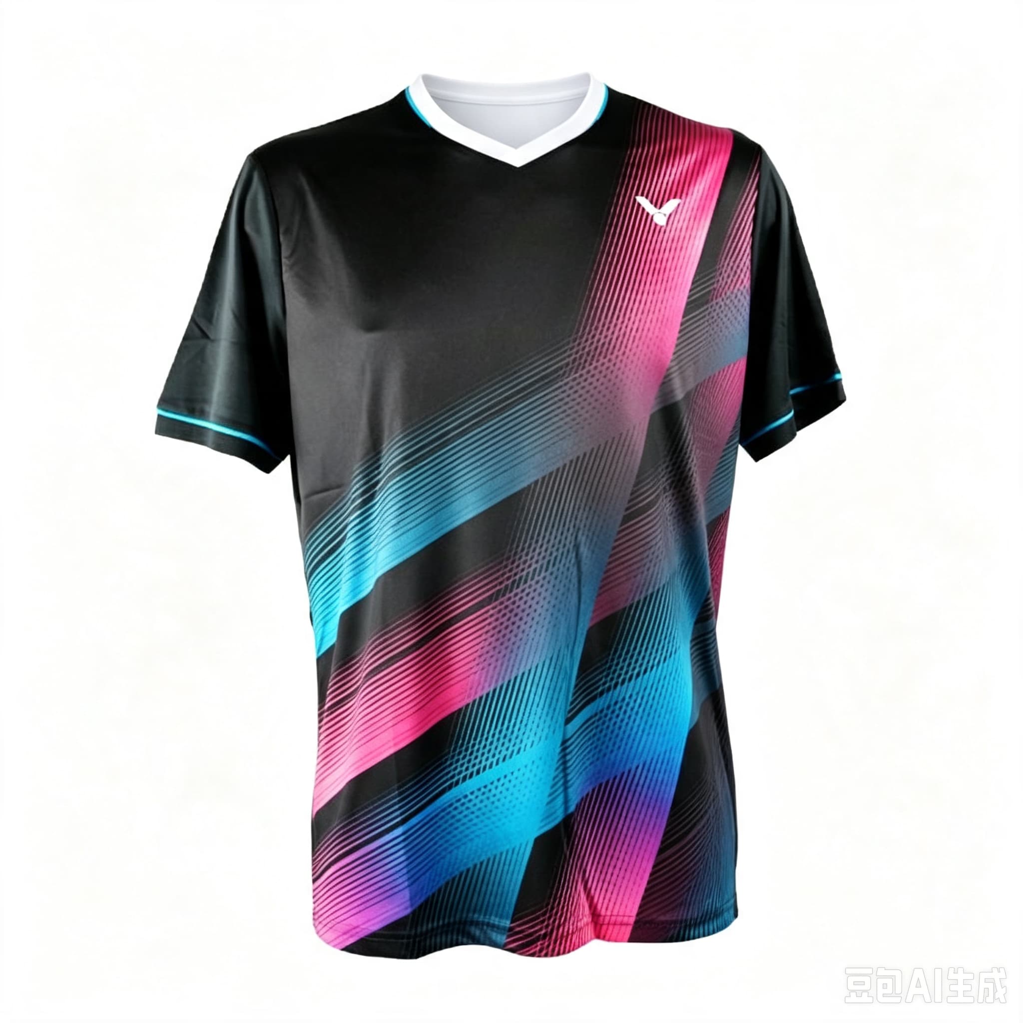 Badminton Png - Men's V Neck Badminton Jersey Pink