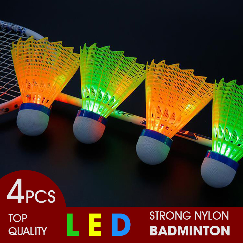 WELKIN 4 Đêm Đen LED Phát Sáng - đánh giá và giá Badminton Nylon Shuttlecock